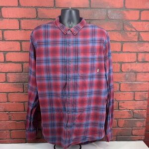 Bass Outdoor‎ XXL Men's Plaid Flannel Button Down Shirt Casual Wear